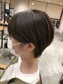 アグ ヘアー ヘイル 中山台店(Agu hair hail) 前髪から顔まわりを繋げたメリハリショート