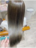 水素トリートメント×グレージュカラー