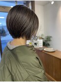 丸みショート×グレーシルバー!