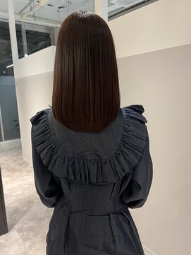 バリー(VALLEY) コクしっかりカカオブラウンストレートヘア