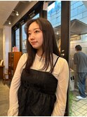 オリーブブラウン×メンテナンスカット
