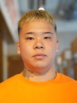 メリケンバーバーショップ コウベ(MERICAN BARBERSHOP KOBE) MEN'S HAIRダークアッシュニュアンスパーマスペインカール