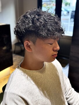 エクファフォーメン(EX-FA FOR MEN) ダークアッシュ/ニュアンスパーマ/韓国マッシュ/スペインカール