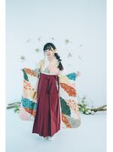 卒業式編み下ろしヘア/大阪梅田ヘアセット