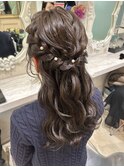 ハーフアップ