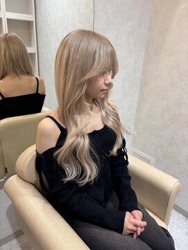 アンククロス 青山店(ANKH CROSS) ロアバージンエクステ/ビフォーアフター/ブロンドベージュ