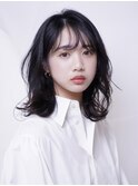 ミディアムレイヤー　髪質改善　オーガニックカラー