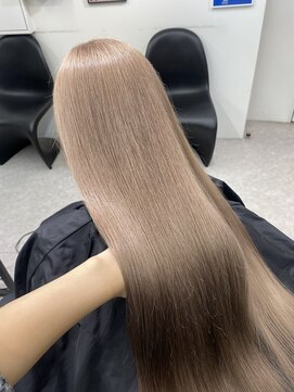 ペレ 渋谷(PELE) ホワイトグレージュ/デジタルパーマ/チェリーブラウン/渋谷