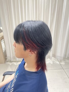 アッシュ 高幡不動店(Ash) インナーカラー/ツートンカラー/ウルフショート/ワインレッド