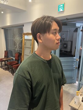 アビント バイ レシッド 武蔵小杉(abinto by rcid) メンズショート刈り上げセンターパート刈り上げショート