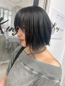キング 心斎橋店(K!ng) ハイライトカラーミルクティーベージュレイヤーカット