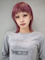 ギークス(GEEKS) 【GEEKS渋谷】ブリーチカラー/ピンク/ハッシュカット/くびれヘア