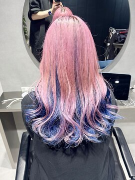 ルシティ(Le City) pink&Blue【紙質改善/ケアブリーチ/ダブルカラー/レイヤーボブ】