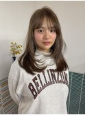 ブリーチなしオリーブベージュカラー♪