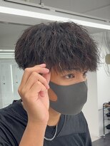 ルースト 南堀江店(ROOST) 刈り上げセンターパート/波巻きツイストスパイラル/南堀江