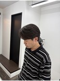 センターパート　ニュアンスパーマ　カルマパーマ