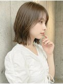 夏カラー/ひし形レイヤーボブ/ミルクティーベージュ/小顔p浦和