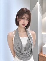 フォト 新宿三丁目(foto)&nbsp;地毛風縮毛矯正韓国風顔まわりレイヤー小顔ボブ切りっぱなしボブ