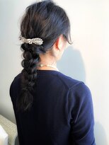 エル セルカ 高田馬場(el CERCA)&nbsp;[高田馬場新宿池袋]ヘアセット×編みおろしスタイル×黒髪ロング