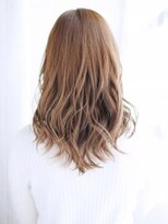 ヘアメイク ナル(hair make nalu)&nbsp;長め下ろしバングのミックスカール