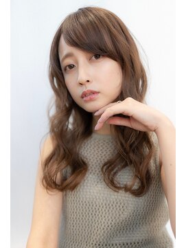 オースティン 門前仲町(AUSTIN) 大人かわいい前髪セシルカットココアブラウンフリンジウェーブ