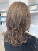 福山市美容室Caary人気 ロングヘア ネオウルフスタイル