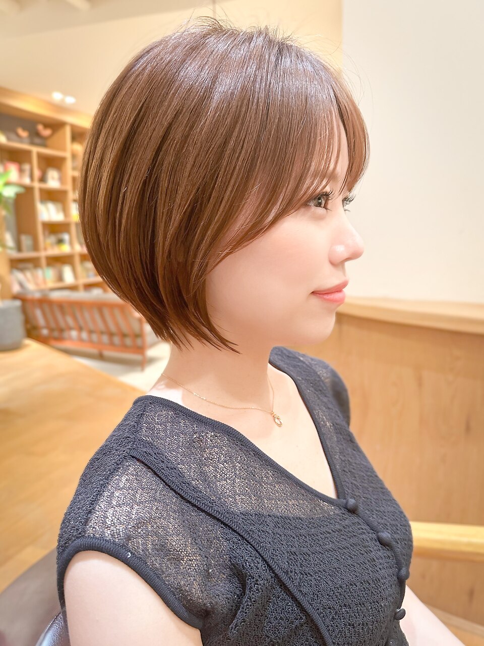 人毛 ハンドカット　マッシュボブ　少し明るめブラウン Ｍサイズ 2025年夏】マッシュ ボブの髪型・ヘアアレンジ｜人気順