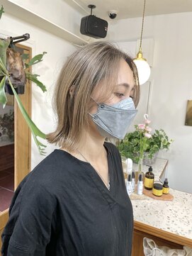 シエン 恵比寿(CIEN) 切りっぱなし/シャドールーツ/ベージュカラー/ケアブリーチ