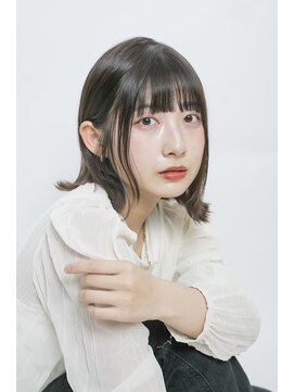 リアン バイ プロデュース 永山店(Lien by Produce) 大人かわいい外ハネボブ×髪質改善カラー 前髪カット/リタッチ#3