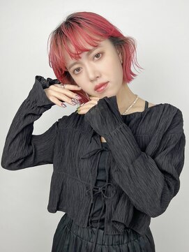 カケル(×.) 切りっぱなしボブ/ボブアレンジ/ハイトーンボブ