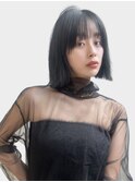 外ハネ 外ハネボブ 韓国ボブ 好感度 小顔ボブ 小顔ライン 黒髪