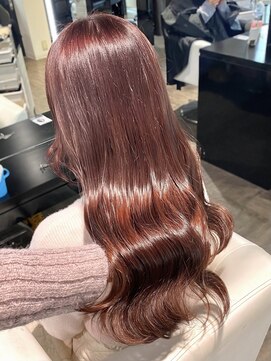 アンドバイモードケイズ (and by MODE K's) ブリーチなしダブルカラー/ピンクブラウン