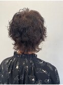 40代50代ミセスヘア☆白髪ぼかしナチュラルブラウン大人ショート