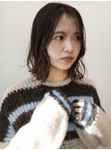 柔らかミディアムボブ