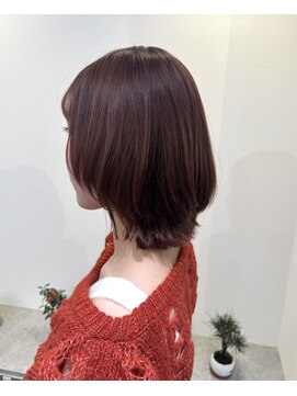 アッセンブル(ASSEMBLE) ウルフヘア×ピンクオレンジカラー