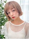 【La fith】切りっぱなしボブ×レイヤーカット×ケアブリーチ