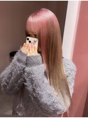 レイヤー/ホワイトピンク/似合わせカット