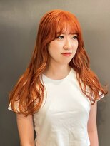 フロー(Flow) 韓国風オレンジカラー/ブリーチカラー【増田 虹輝】