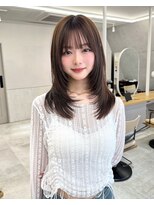 レイヤーカット/ロングヘア/ハッシュカット