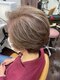 グルック ヘアーリラクゼーション 九条店(Gluck Hair Relaxation)の写真/初めての白髪染めでも明るく、透明感のある色味で上品な仕上がりに！イノアカラーでダメージもカバー☆