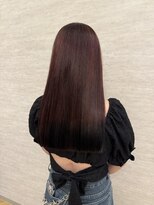 ネウィ 大分中央町店(newi)&nbsp;艶めく☆ボルドーグラデーション♪ストレート