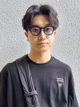 シエン 恵比寿(CIEN) MEN’S HAIR/サーフカール/刈り上げセンターパート/恵比寿