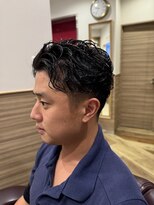 銀座マツナガ 神田店&nbsp;20代30代垢抜けビジネス〇オールバックパーマ