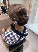 祭りヘアセット