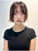 外はねボブ/レイヤーカット/顔周り/小顔ヘア/簡単スタイリング