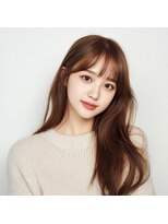 アンサ 阪急桂店(ANSA)&nbsp;美髪レイヤーカットデザインカラーオリーブベージュ