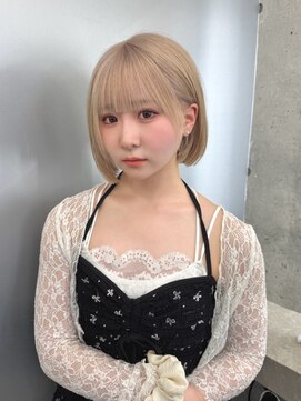 ボブ　ミルクティーベージュ