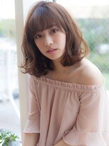 ヴィヴィ(VIVIE)&nbsp;大人ガーリー似合わせミディアムレイヤーカットダークアッシュ