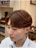 MEN’S HAIR/サーフカール/刈り上げセンターパート/柏駅