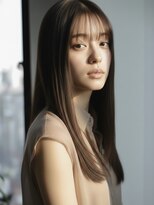 シータ 成増(THETA) 20代30代/ストレート縮毛矯正髪質改善グレージュ前髪あり成増